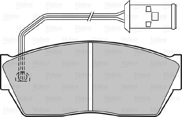 Valeo 598131 - Bremžu uzliku kompl., Disku bremzes adetalas.lv