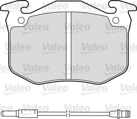 Valeo 598175 - Bremžu uzliku kompl., Disku bremzes adetalas.lv