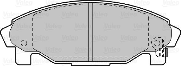 Valeo 598850 - Bremžu uzliku kompl., Disku bremzes adetalas.lv