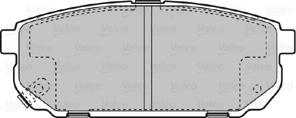 Valeo 598823 - Bremžu uzliku kompl., Disku bremzes adetalas.lv