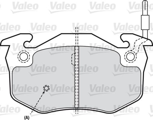 Valeo 598346 - Bremžu uzliku kompl., Disku bremzes adetalas.lv