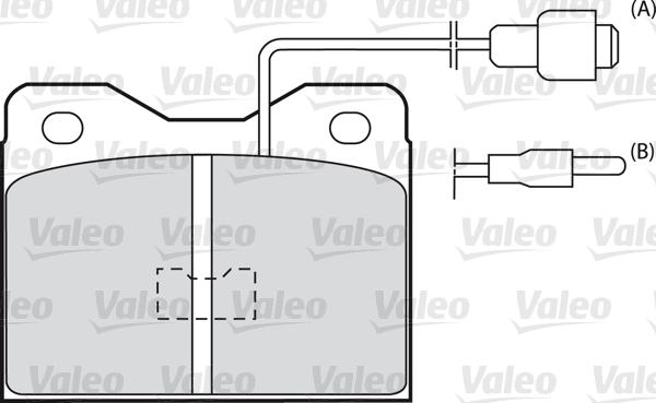 Valeo 598375 - Bremžu uzliku kompl., Disku bremzes adetalas.lv