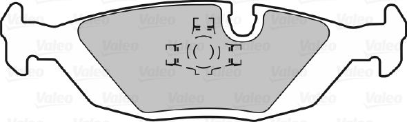 Valeo 598291 - Bremžu uzliku kompl., Disku bremzes adetalas.lv