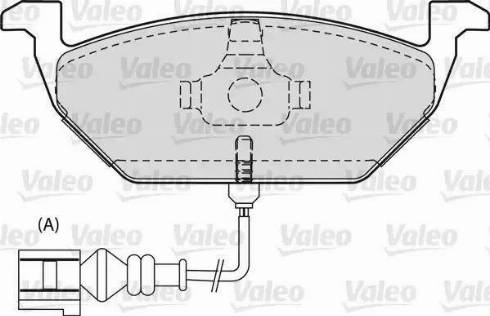 Valeo 598298 - Bremžu uzliku kompl., Disku bremzes adetalas.lv