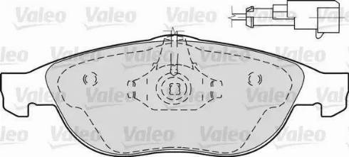 Valeo 598297 - Bremžu uzliku kompl., Disku bremzes adetalas.lv