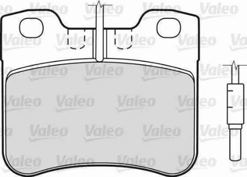 Valeo 598287 - Bremžu uzliku kompl., Disku bremzes adetalas.lv