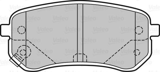 Valeo 598706 - Bremžu uzliku kompl., Disku bremzes adetalas.lv