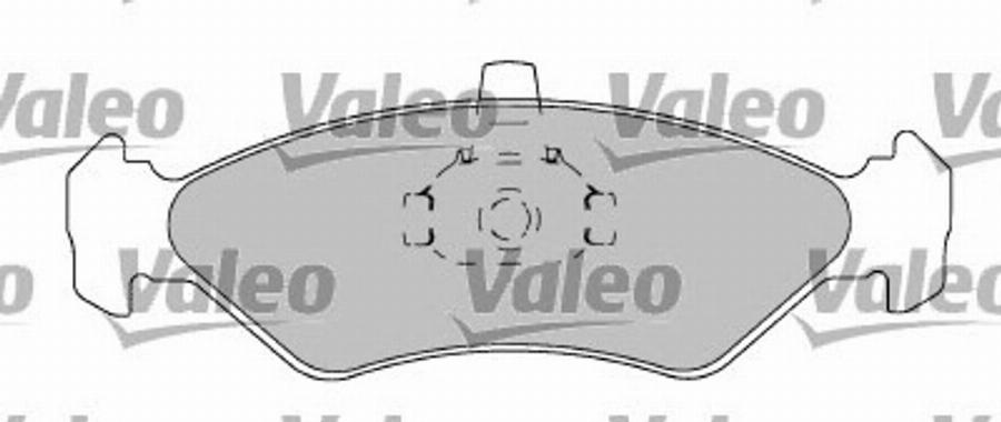 Valeo 597567 - Bremžu uzliku kompl., Disku bremzes adetalas.lv