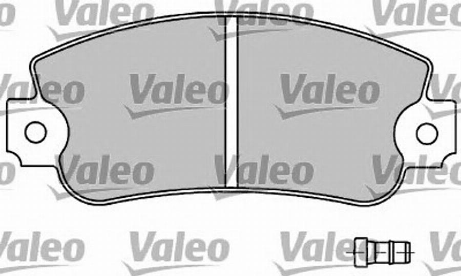 Valeo 597015 - Bremžu uzliku kompl., Disku bremzes adetalas.lv