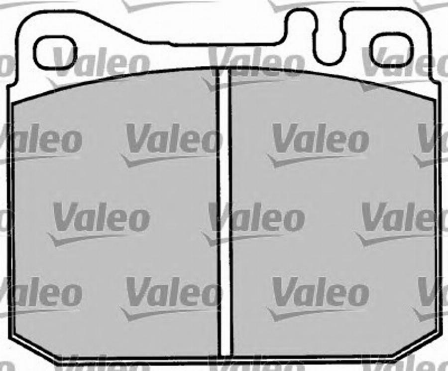 Valeo 597010 - Bremžu uzliku kompl., Disku bremzes adetalas.lv