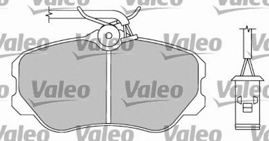 Valeo 597161 - Bremžu uzliku kompl., Disku bremzes adetalas.lv