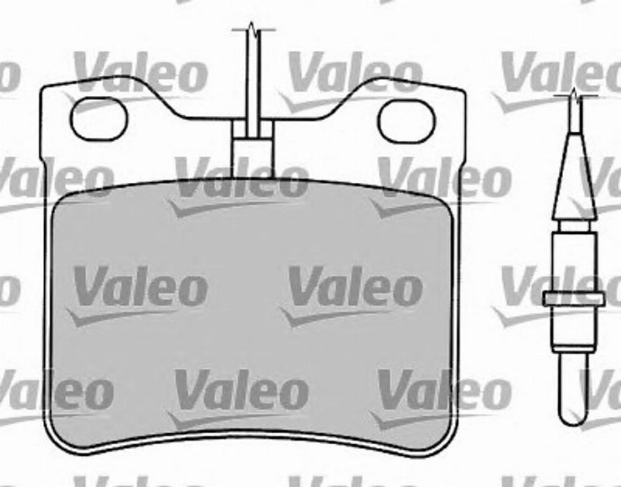 Valeo 597125 - Bremžu uzliku kompl., Disku bremzes adetalas.lv