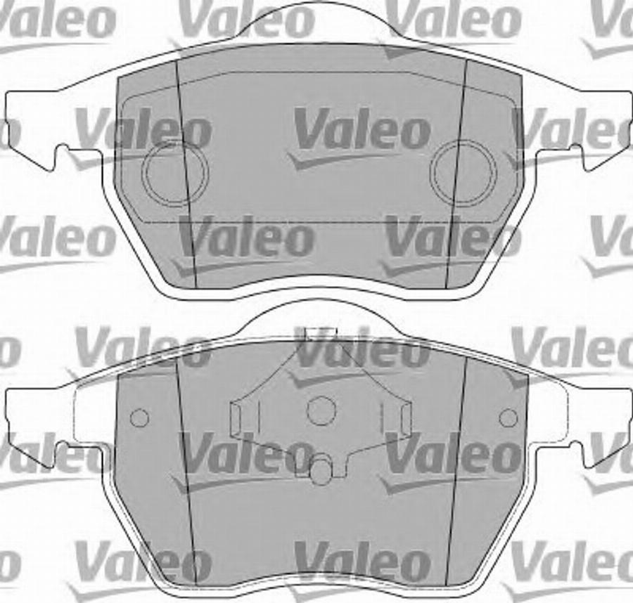 Valeo 597393 - Bremžu uzliku kompl., Disku bremzes adetalas.lv