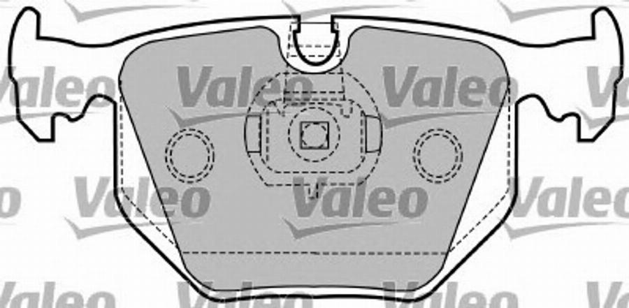 Valeo 597323 - Bremžu uzliku kompl., Disku bremzes adetalas.lv