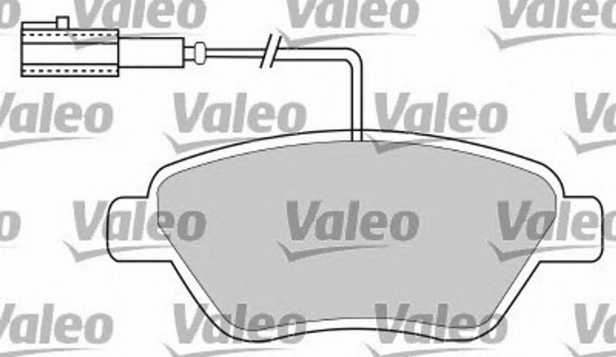 Valeo 597370 - Bremžu uzliku kompl., Disku bremzes adetalas.lv