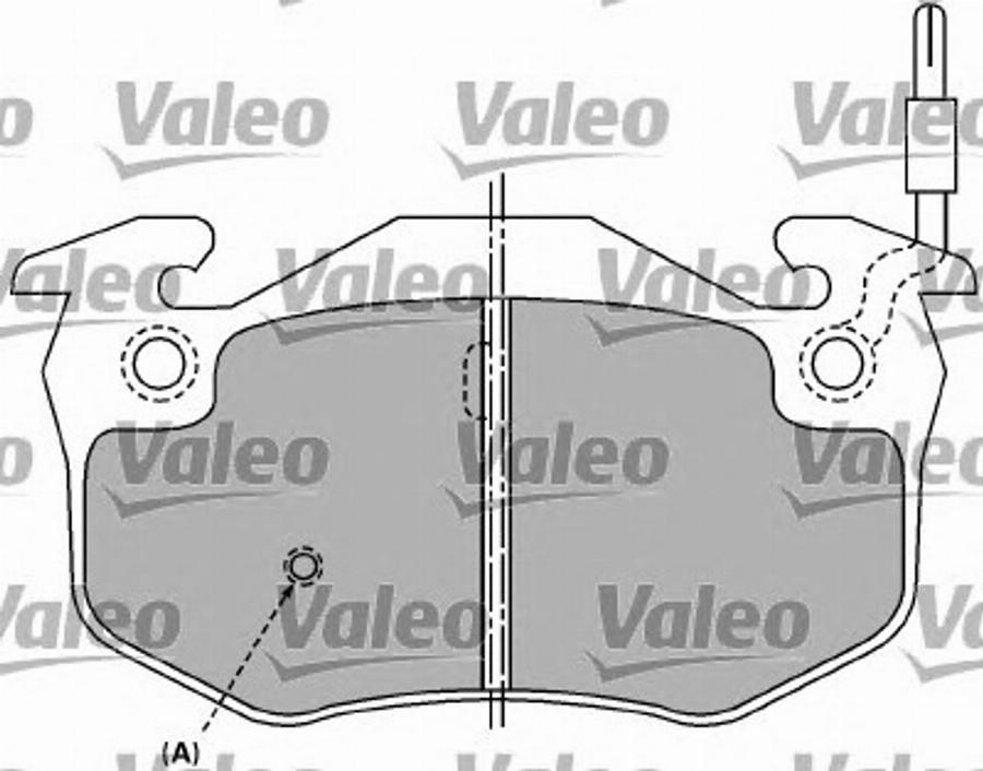 Valeo 597258 - Bremžu uzliku kompl., Disku bremzes adetalas.lv