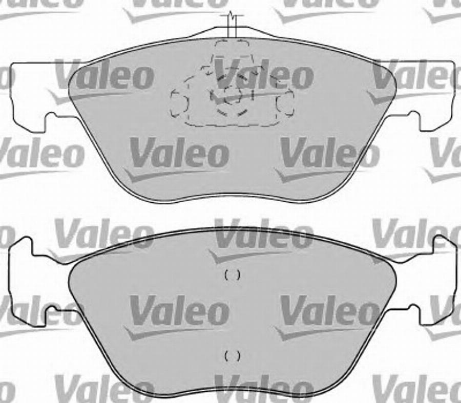 Valeo 597217 - Bremžu uzliku kompl., Disku bremzes adetalas.lv