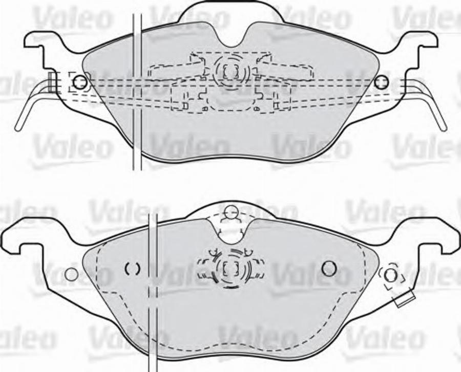 Valeo 540941 - Bremžu uzliku kompl., Disku bremzes adetalas.lv