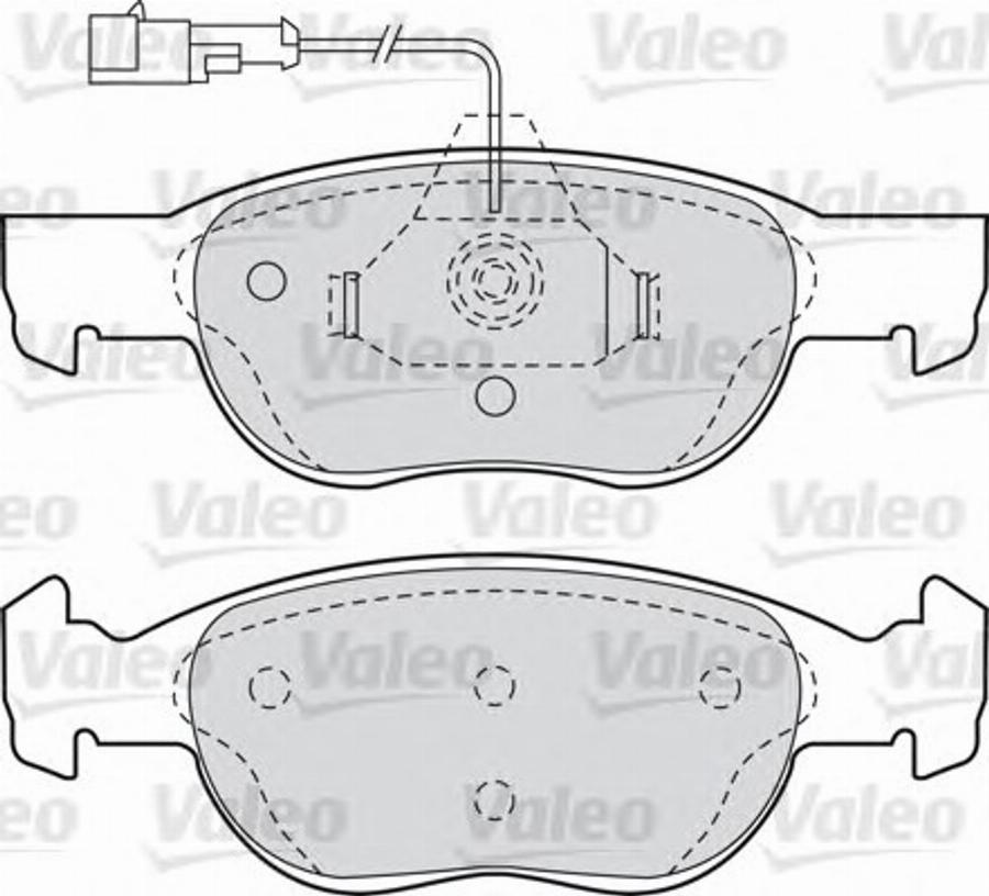 Valeo 540936 - Bremžu uzliku kompl., Disku bremzes adetalas.lv