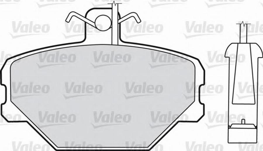 Valeo 540 406 - Bremžu uzliku kompl., Disku bremzes adetalas.lv