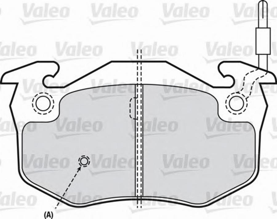 Valeo 540 484 - Bremžu uzliku kompl., Disku bremzes adetalas.lv