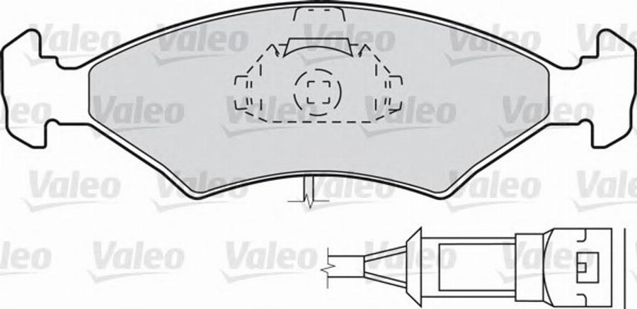 Valeo 540 422 - Bremžu uzliku kompl., Disku bremzes adetalas.lv