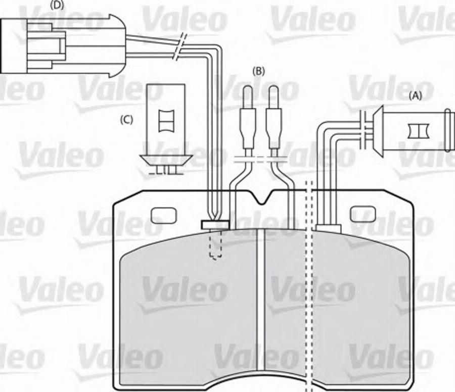 Valeo 540546 - Bremžu uzliku kompl., Disku bremzes adetalas.lv