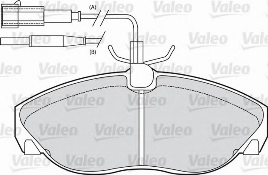 Valeo 540 548 - Bremžu uzliku kompl., Disku bremzes adetalas.lv