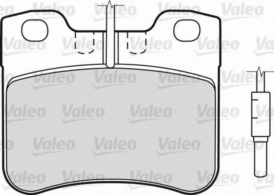 Valeo 540 501 - Bremžu uzliku kompl., Disku bremzes adetalas.lv