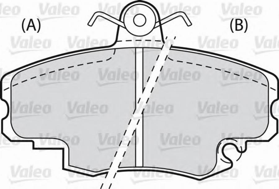 Valeo 540 502 - Bremžu uzliku kompl., Disku bremzes adetalas.lv