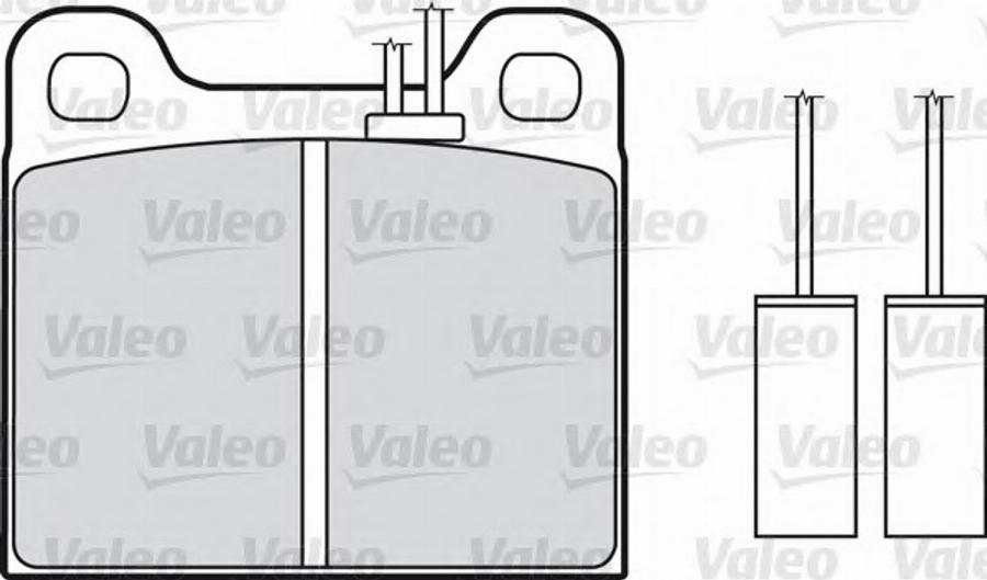 Valeo 540077 - Bremžu uzliku kompl., Disku bremzes adetalas.lv