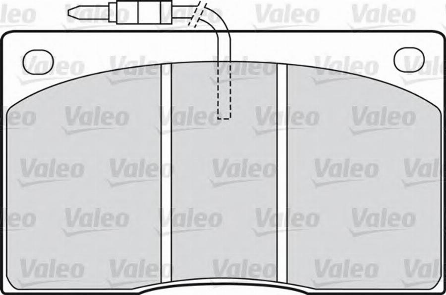 Valeo 540 101 - Bremžu uzliku kompl., Disku bremzes adetalas.lv