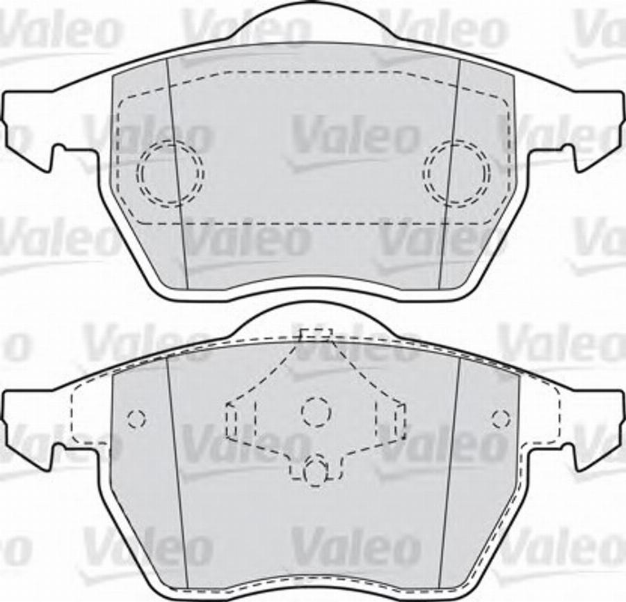 Valeo 540858 - Bremžu uzliku kompl., Disku bremzes adetalas.lv