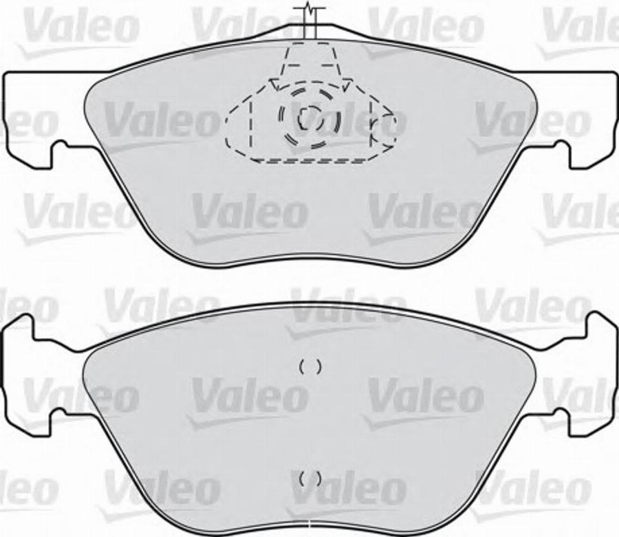 Valeo 540889 - Bremžu uzliku kompl., Disku bremzes adetalas.lv