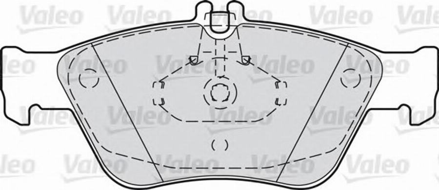 Valeo 540799 - Bremžu uzliku kompl., Disku bremzes adetalas.lv