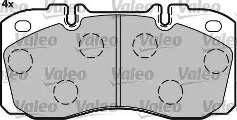 Valeo 541654 - Bremžu uzliku kompl., Disku bremzes adetalas.lv