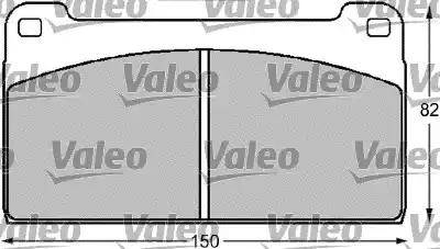 Valeo 541712 - Bremžu uzliku kompl., Disku bremzes adetalas.lv