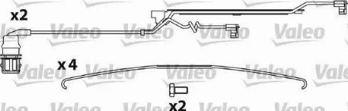 Valeo 541724 - Bremžu uzliku kompl., Disku bremzes adetalas.lv