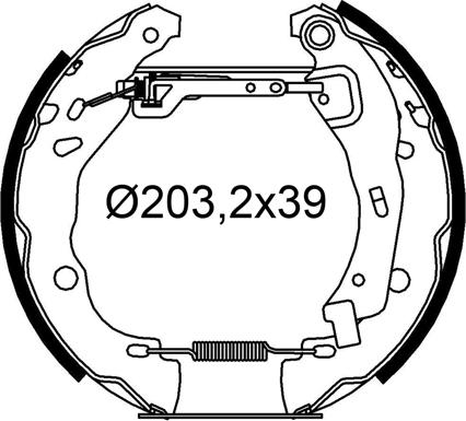 Valeo 554950 - Bremžu loku komplekts adetalas.lv