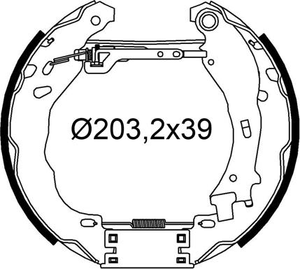 Valeo 554910 - Bremžu loku komplekts adetalas.lv