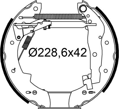 Valeo 554927 - Bremžu loku komplekts adetalas.lv