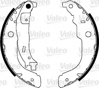 Valeo 554897 - Bremžu loku komplekts adetalas.lv