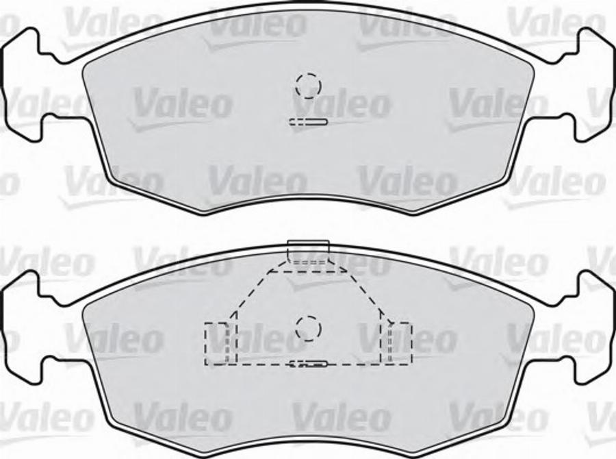 Valeo 551676 - Bremžu uzliku kompl., Disku bremzes adetalas.lv