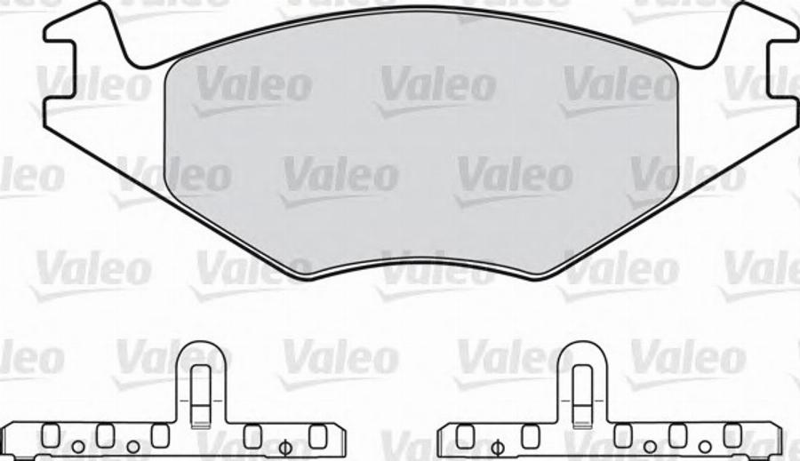 Valeo 551 024 - Bremžu uzliku kompl., Disku bremzes adetalas.lv