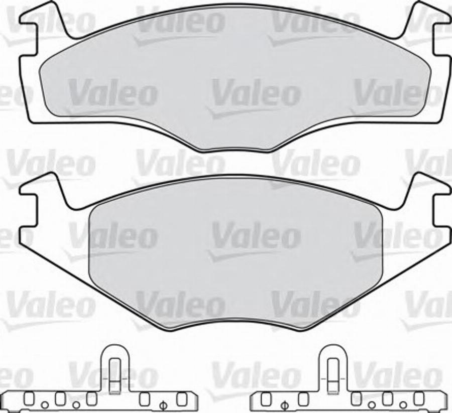 Valeo 551 025 - Bremžu uzliku kompl., Disku bremzes adetalas.lv