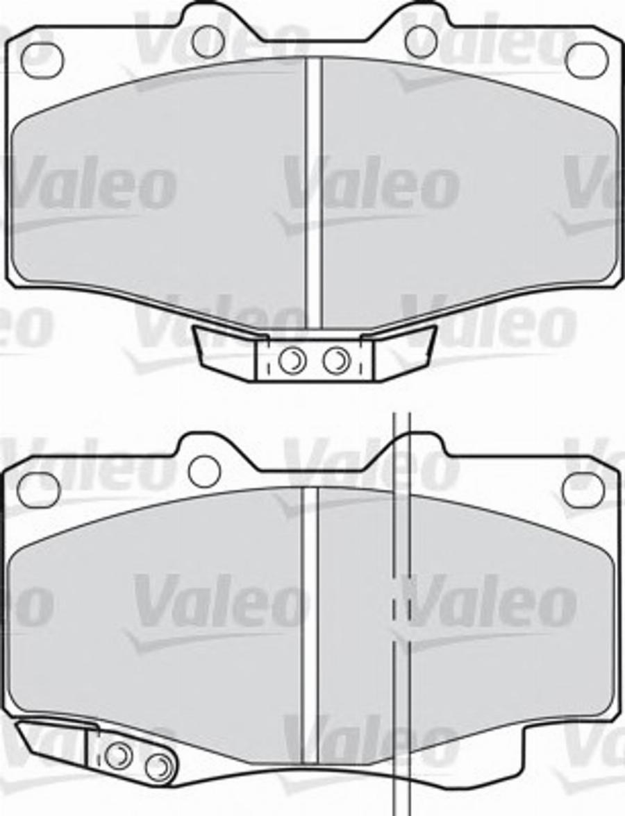 Valeo 551784 - Bremžu uzliku kompl., Disku bremzes adetalas.lv