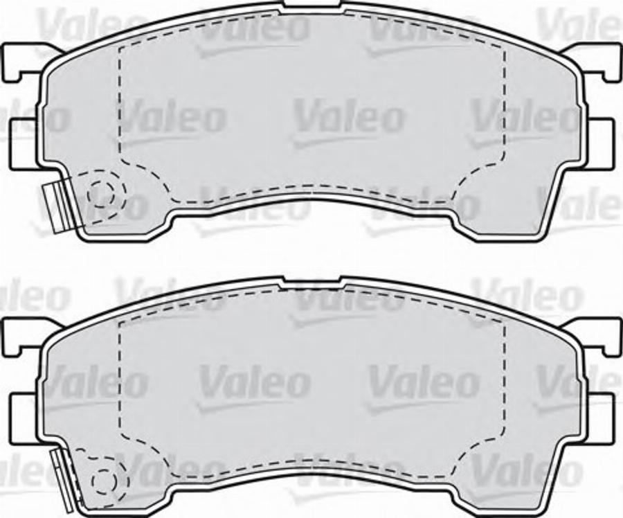 Valeo 551783 - Bremžu uzliku kompl., Disku bremzes adetalas.lv