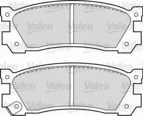 Valeo 551729 - Bremžu uzliku kompl., Disku bremzes adetalas.lv