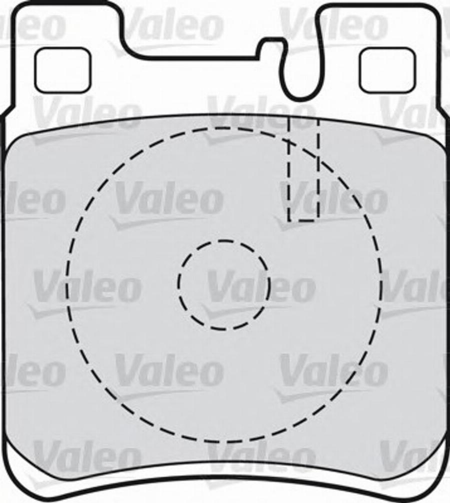 Valeo 551727 - Bremžu uzliku kompl., Disku bremzes adetalas.lv