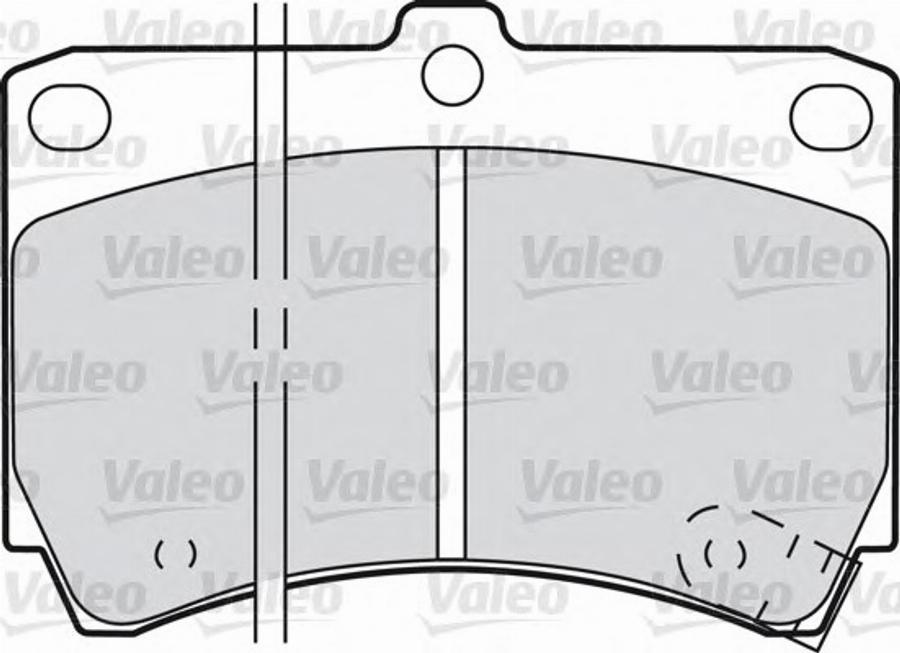 Valeo 551773 - Bremžu uzliku kompl., Disku bremzes adetalas.lv